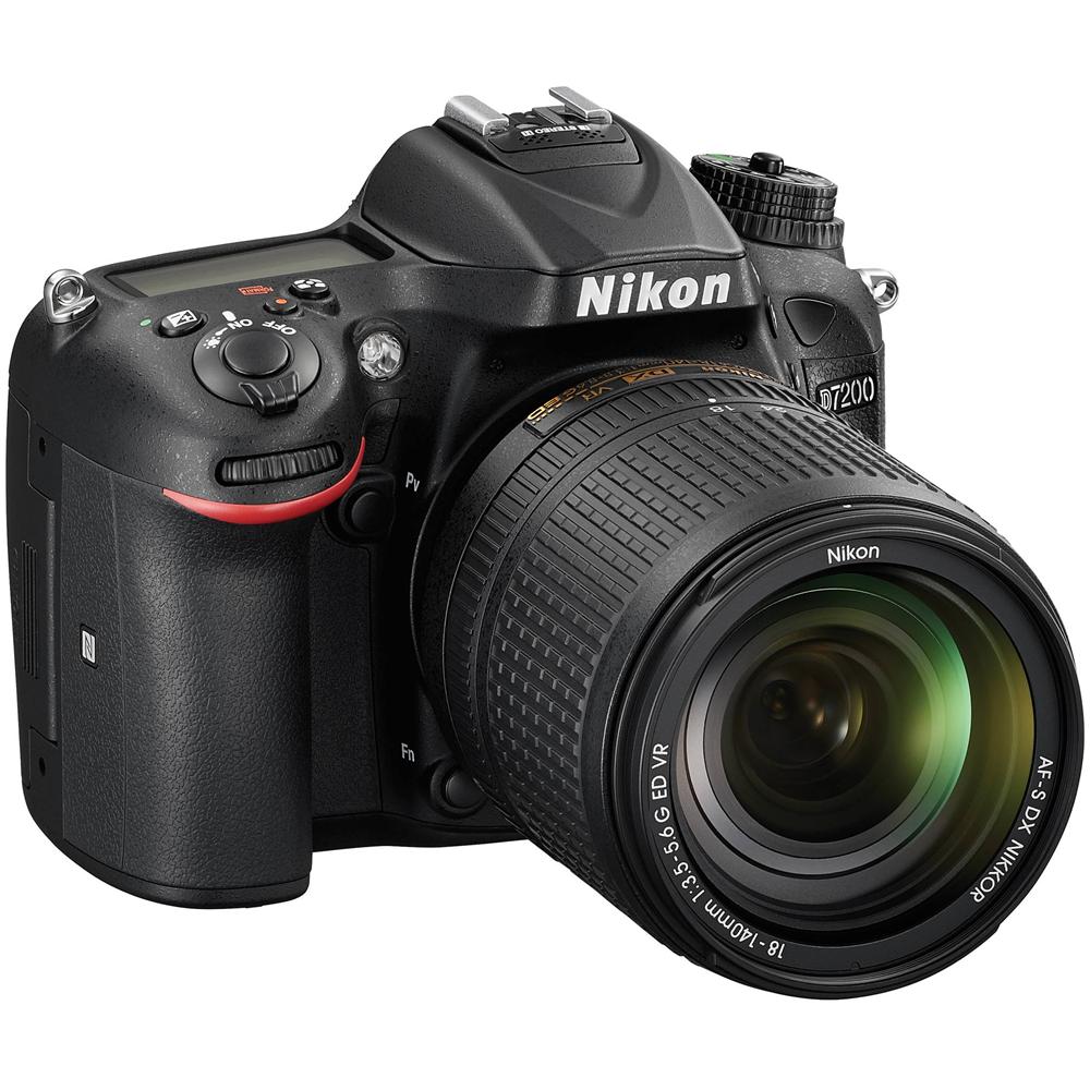 D7200 Nero Kit 18-140 F / 3.5-5.6 G ED VR Sensore CMOS 24Mpx Display 3'' Filmati Full HD Stabilizzato Wi-Fi / NFC - Foto 2