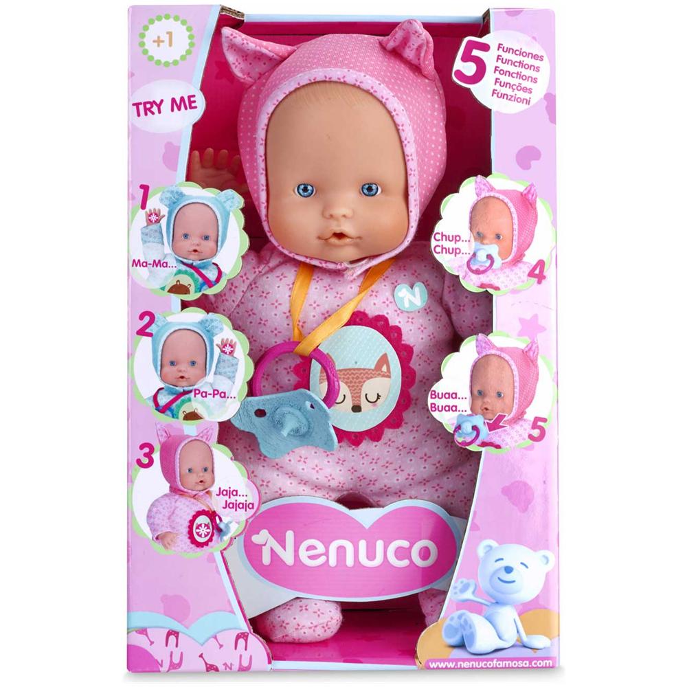 Bambola con 5 funzioni e vestitino rosa - Foto 2