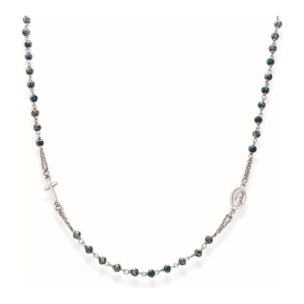 Collana In Argento 925 - Collezione Rosari - Colore Rodio - Misura Unica - Foto 1