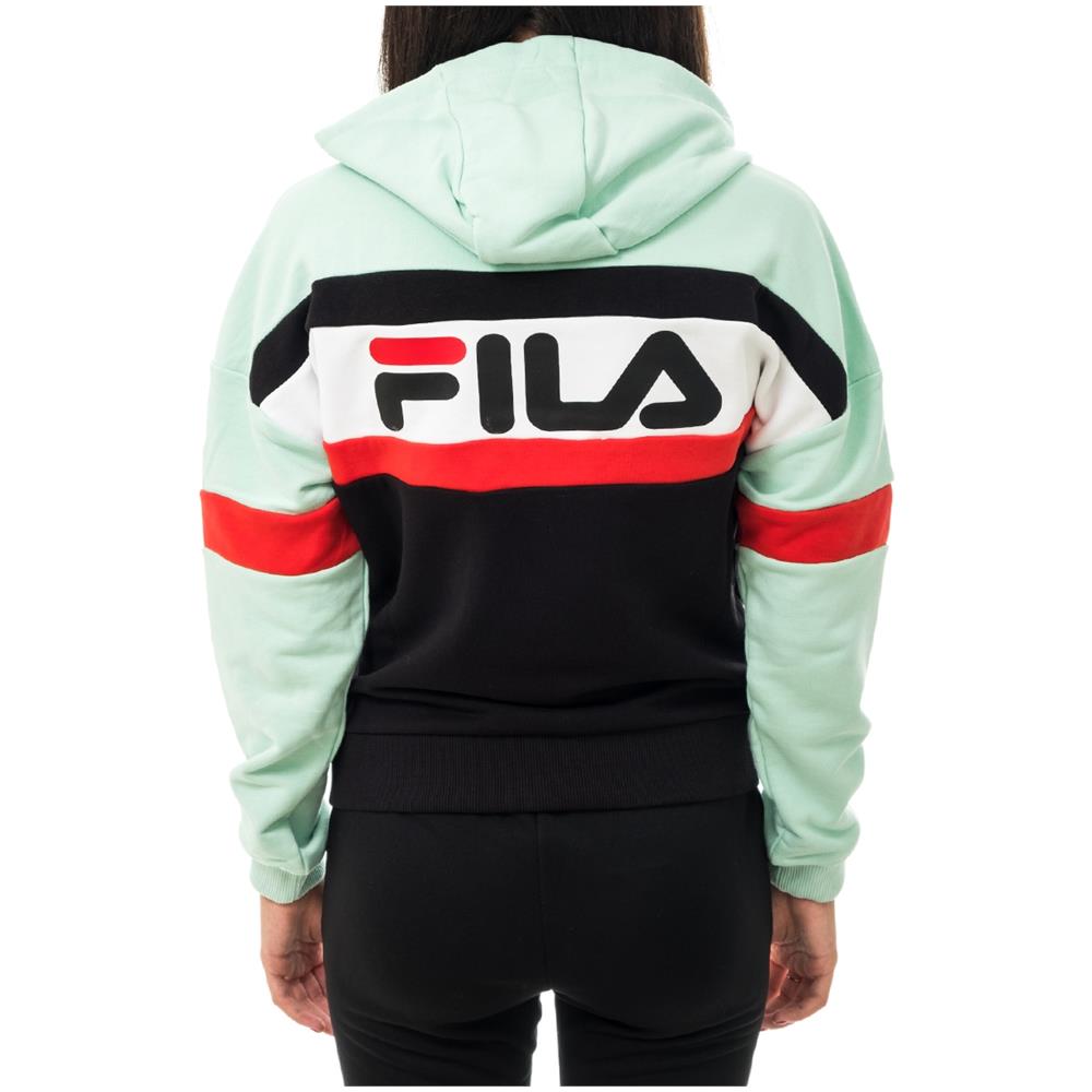 Maglia Felpa Maglie Donna Fila 687079 Ella A211 Cotone Original Ai New Taglia Xs Colore Verde - Foto 3