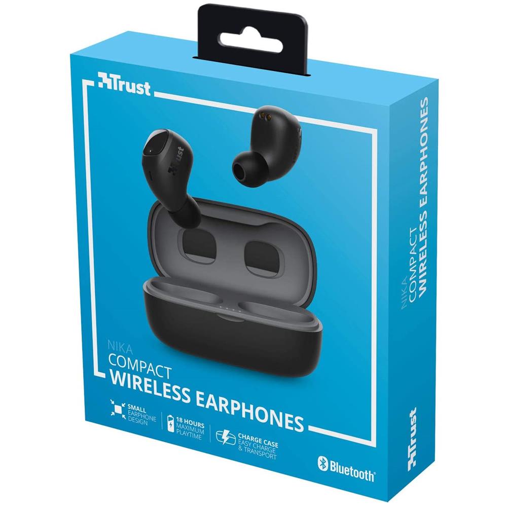 Auricolari In-Ear Nika Compact Wireless Custodia con Caricatore Colore Nero - Foto 7