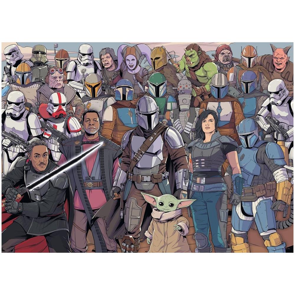 Puzzle 1000 P - Baby Yoda / Mandalorian Di Star Wars (puzzle Di Sfida)  - Foto 2