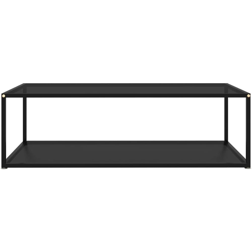 Tavolino Da T Nero 120x60x35 Cm In Vetro Temperato - Foto 2