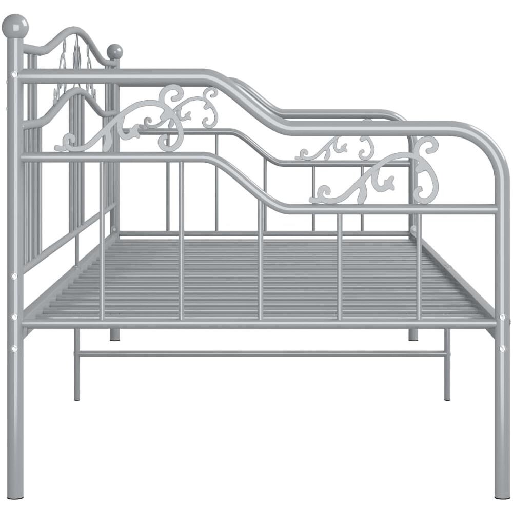 Telaio Divano Letto Grigio In Metallo 90x200 Cm - Foto 8
