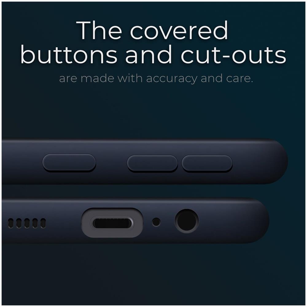 Lifestyle. Cover Per Samsung A52, Samsung A52 5g Blu Notte - Custodia In Silicone Premium Con Finitura Opaca E Fodera Morbida In Microfibra, Phone Case Cover Leggero - Foto 2