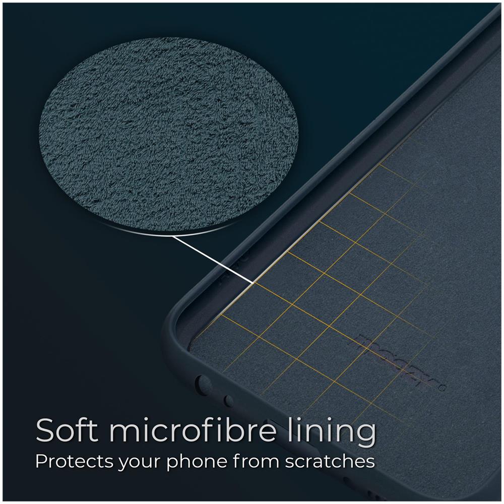 Lifestyle. Cover Per Samsung A52, Samsung A52 5g Blu Notte - Custodia In Silicone Premium Con Finitura Opaca E Fodera Morbida In Microfibra, Phone Case Cover Leggero - Foto 5