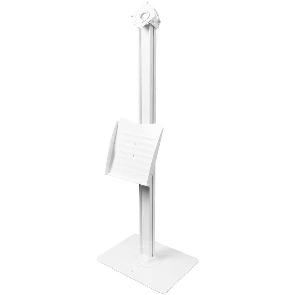 Office Stand Da Pavimento Con Portadepliant Vesa 75x75, 100x100 Whi - Foto 1