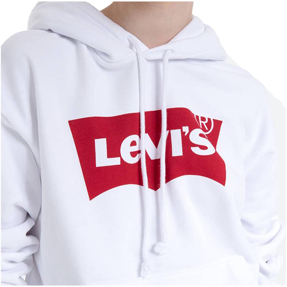 Felpa Da Donna Con Cappuccio Graphic Standard Bianco Taglia Xs Codice 18487-0024 - Foto 3