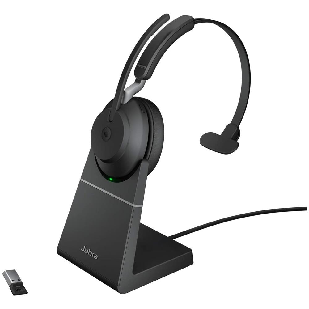 Cuffie Evolve2 65 MS Wireless USB tipo- A Microfono Bluetooth Colore Nero - Foto 1