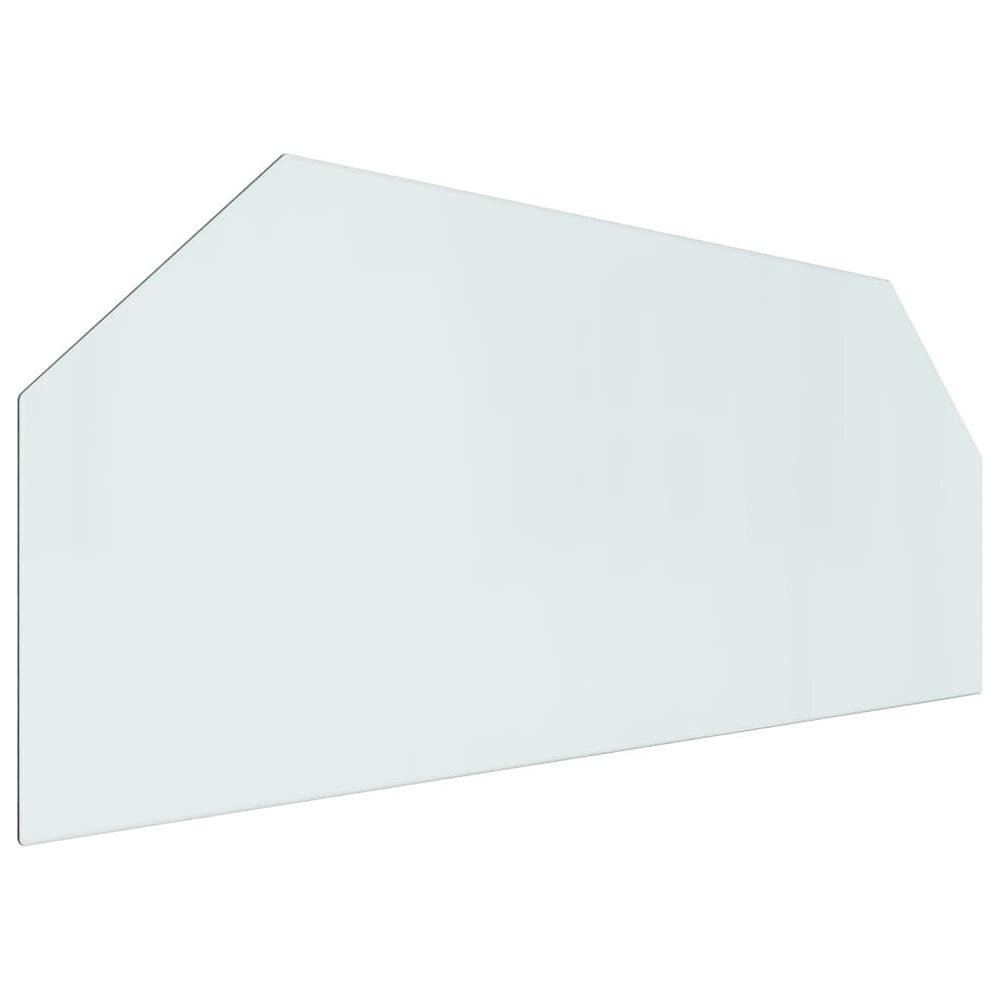 Lastra In Vetro Per Caminetto Esagonale 120x50 Cm - Foto 2