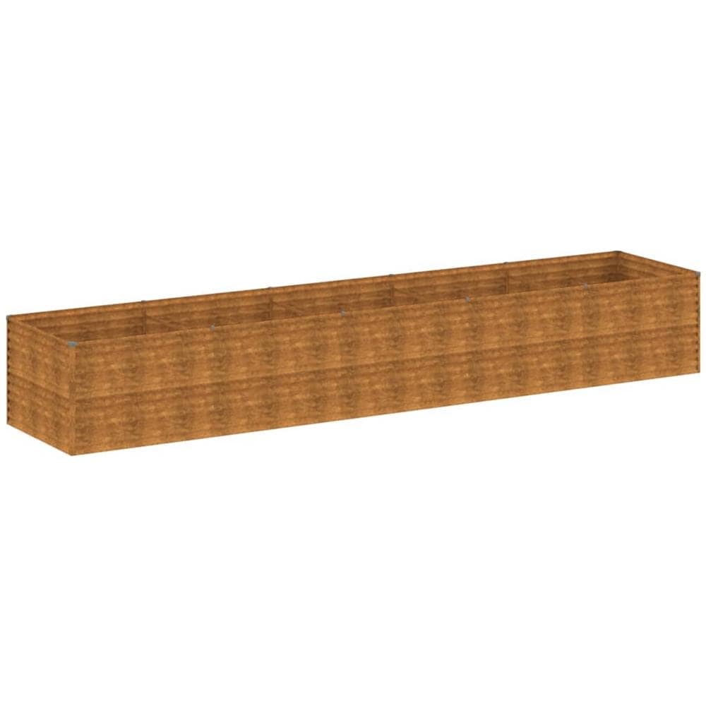 Fioriera Rialzata Da Giardino 479x100x69 Cm In Acciaio Corten - Foto 2