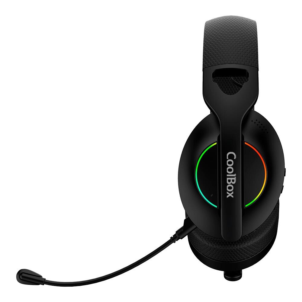 WB01 RGB Auricolare Con cavo e senza cavo A Padiglione Gaming USB tipo-C Bluetooth Nero - Foto 2