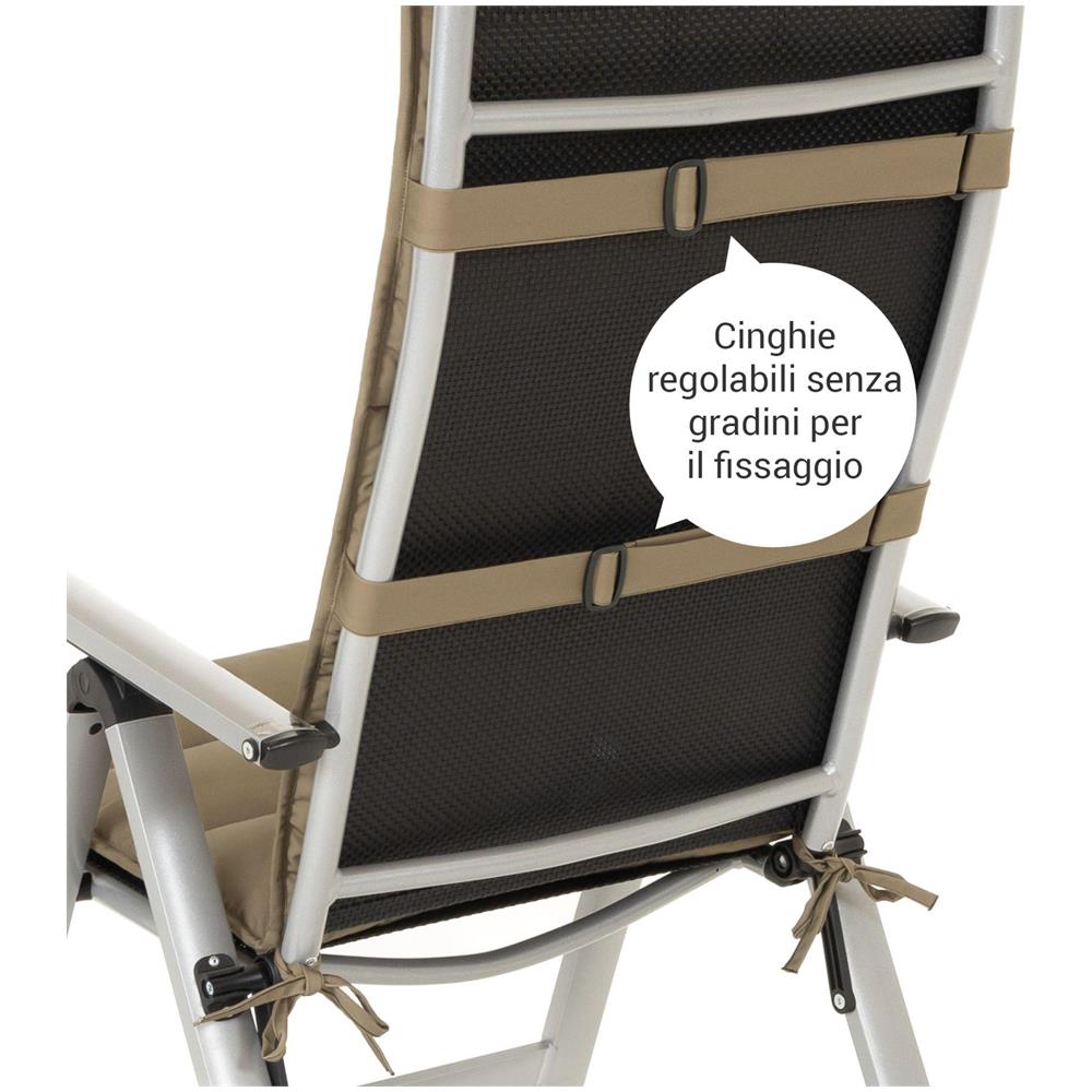 Cuscino per sedia alta FLAIR - 120x48 cm - Blu marino - Set da 2 - Foto 4