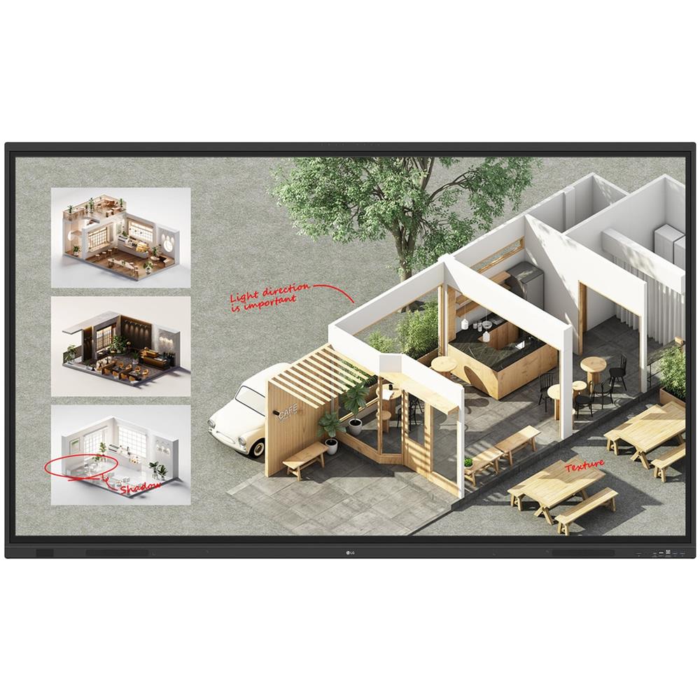 CreateBoard Standard Lavagna Interattiva 2,18 m (86") 3840 x 2160 Pixel Touch Screen Nero - Foto 1