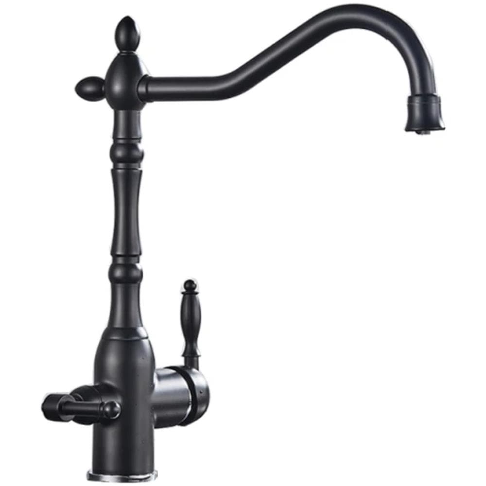 Rubinetto per lavello da cucina /bagno, Blackswan, tipo M71, modello nero opaco, misura 34 cm - Foto 1