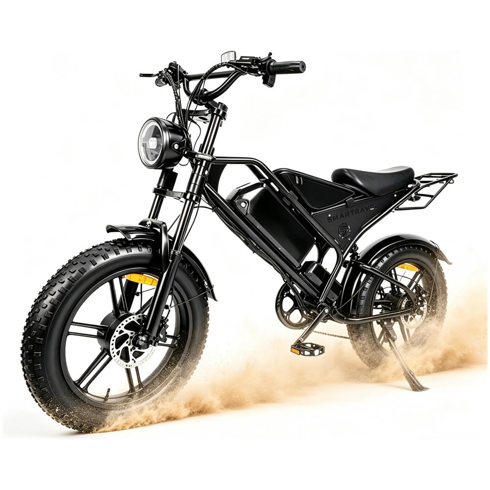 Bicicletta Elettrica Tutto Terreno DK400 Max Doppio Motore 250W Batteria Rimovibile 48V 20Ah 20'' Fat Tire Ebike Shimano 7 Velocità 25km /h Autononomia 60-80km Display LCD Freni Idraulici Sospensione Integrale - Foto 1