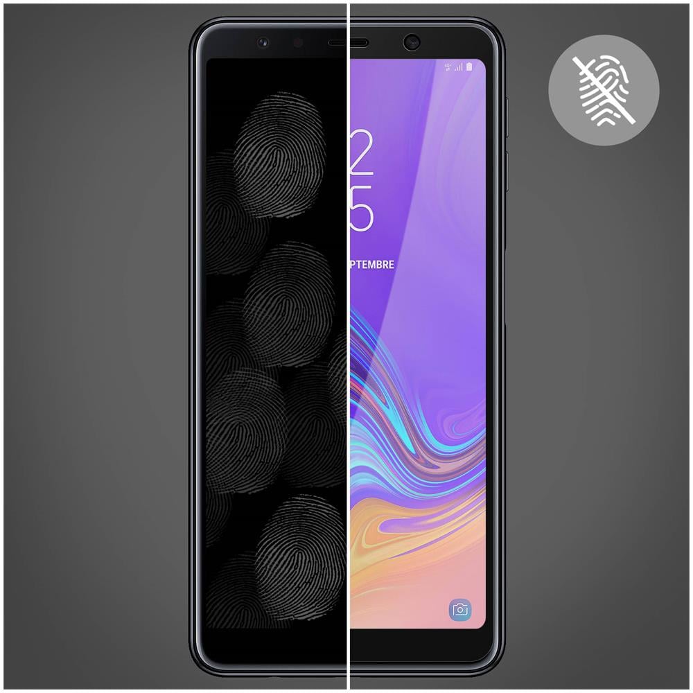 Pellicola Galaxy A7 2018 Protezione Schermo Vetro Temperato Contorno Nero - Foto 5