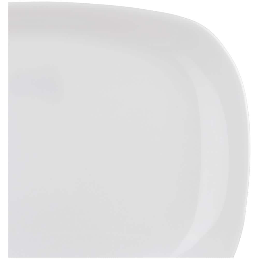Piatto Da Portata Rettangolare Parma In Vetro Opalino, Da 20x28 Cm Bianco - Foto 2