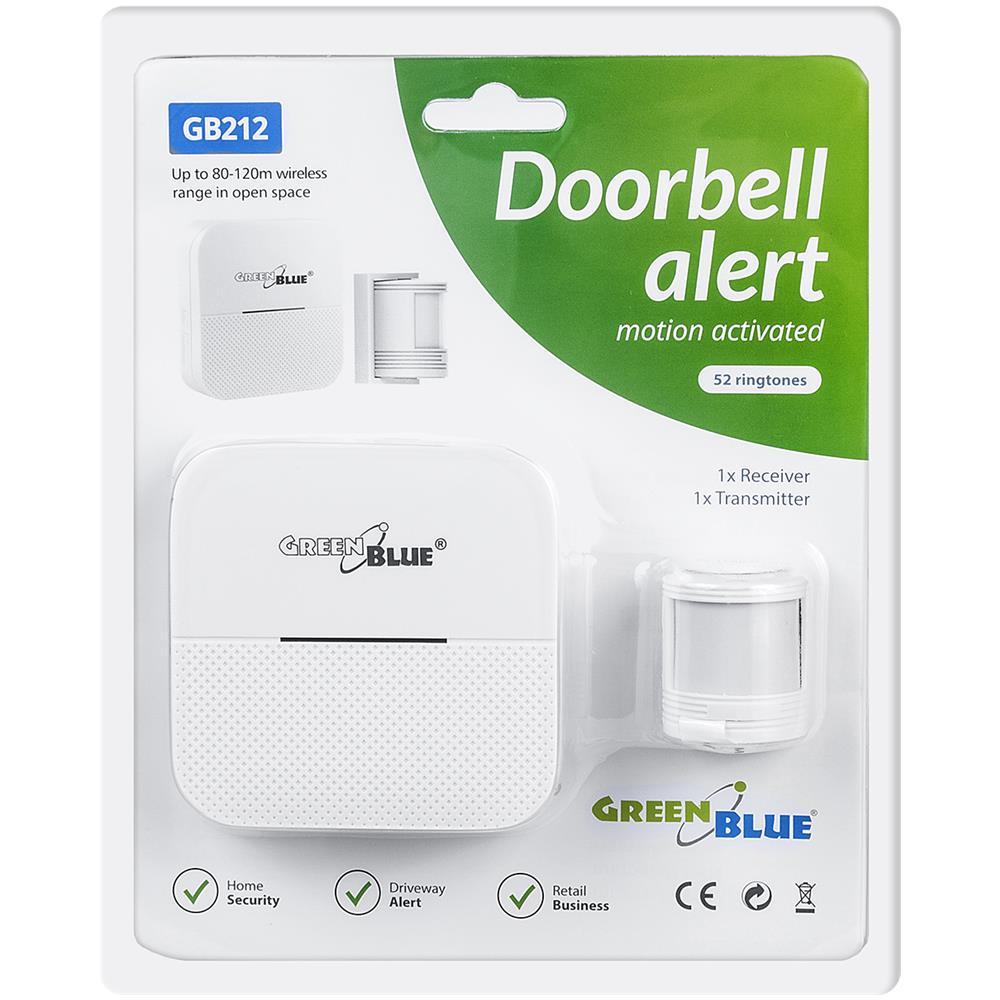 Sirena Di Ingresso Wireless, Sensore Di Movimento 52 Gb212 Melodie Bianche, 230 V, Max. 8 Sensori - Foto 3