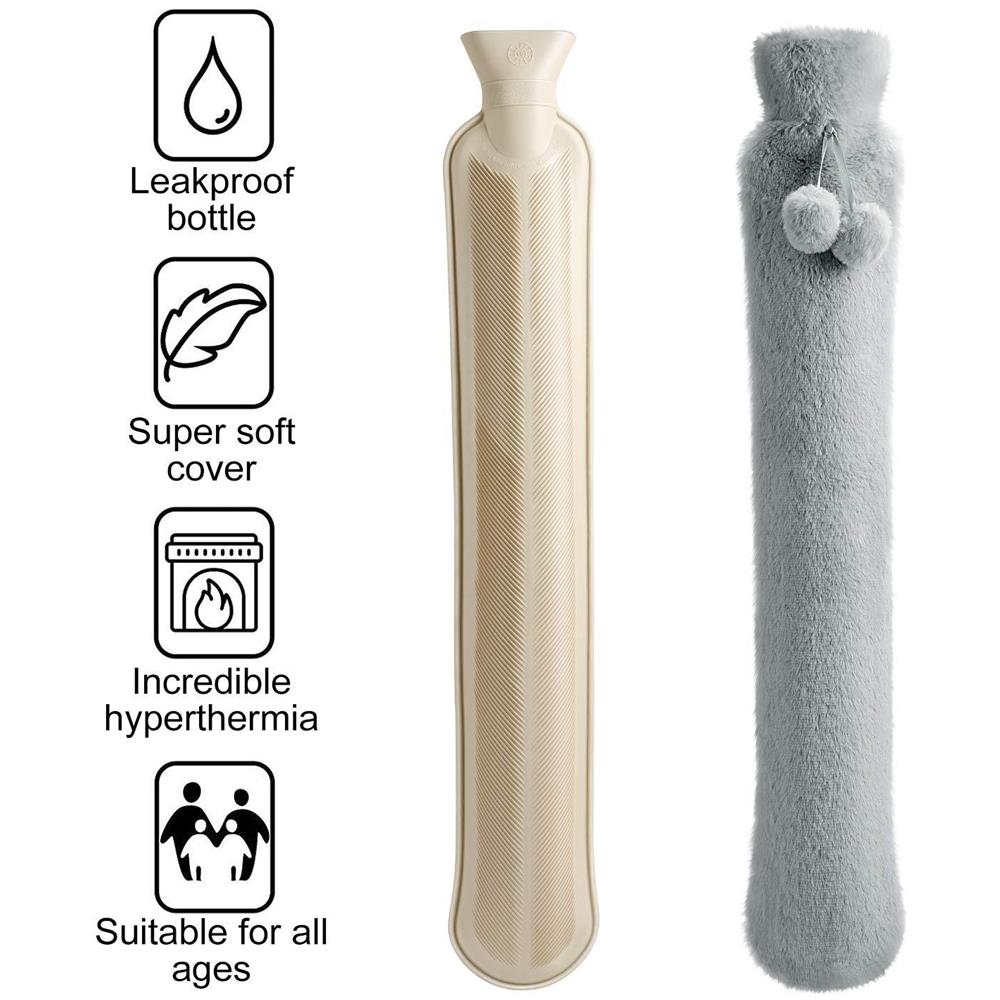 Bottiglia Lungo Acqua Calda Con La Copertura 2l Morbida Per Bambini Bottiglia Tubo Acqua Calda Per Il Collo E Della Spalla 73 X 13 Centimetri Bs1970 2012 Certificato Collo Di Bottiglia Di Acqua Calda Con La Copertura Warmer - Foto 1