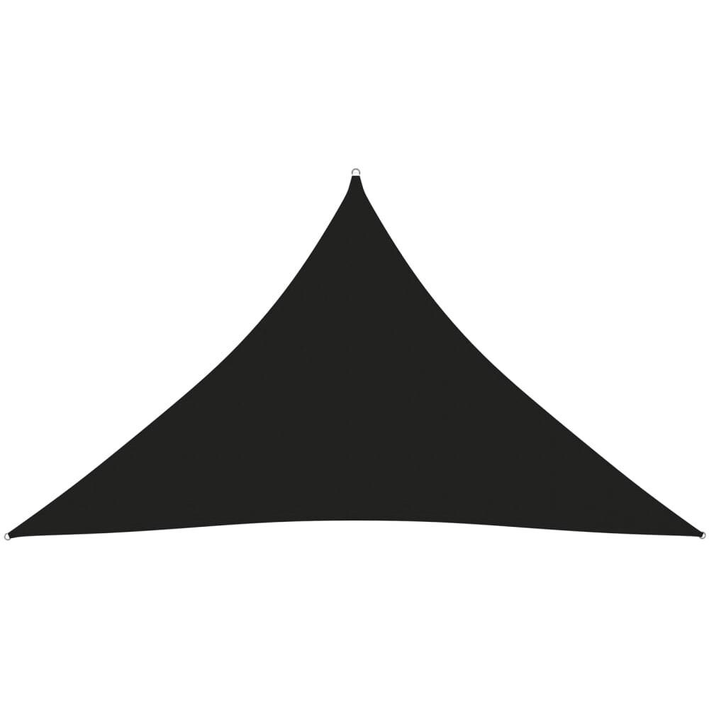 Parasole a Vela Oxford Triangolare 3x3x4,24 m Nero - Foto 1