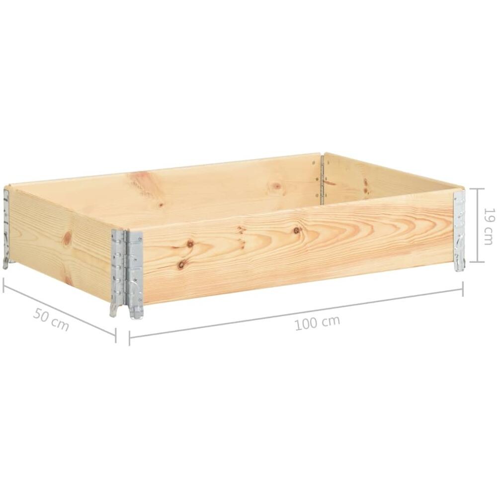 Collare per Pallet 50x100 cm in Legno Massello di Pino - Foto 6