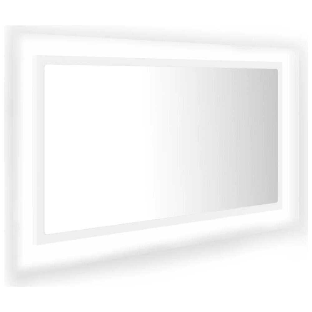Specchio da Bagno con LED Bianco 80x8,5x37 cm in Acrilico - Foto 1