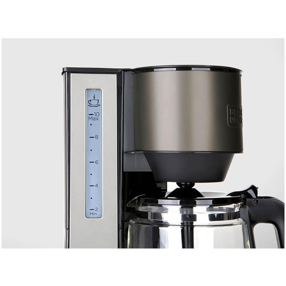 Caffettiera Con Filtro Da 10 Tazze 870w Acciaio Inossidabile / Nero - Bxco870e - Foto 9