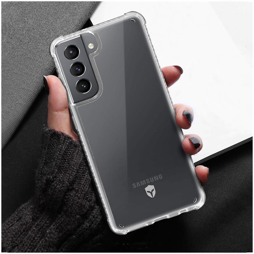 Cover Galaxy S21 Plus Angoli Rinforzati Force Case Life - Trasparente - Foto 5