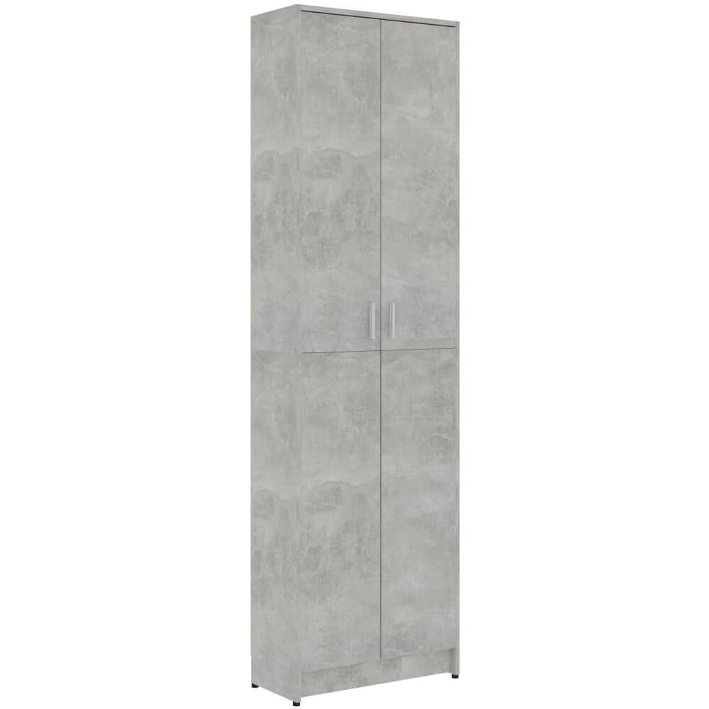 Armadio Corridoio Grigio Cemento 55x25x189 cm Legno Multistrato - Foto 2