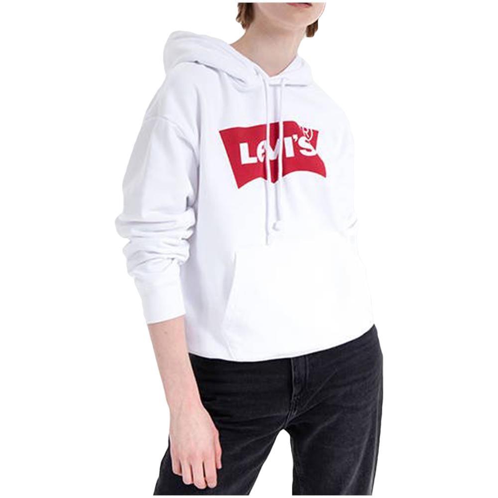 Felpa Da Donna Con Cappuccio Graphic Standard Bianco Taglia Xl Codice 18487-0024 - Foto 1