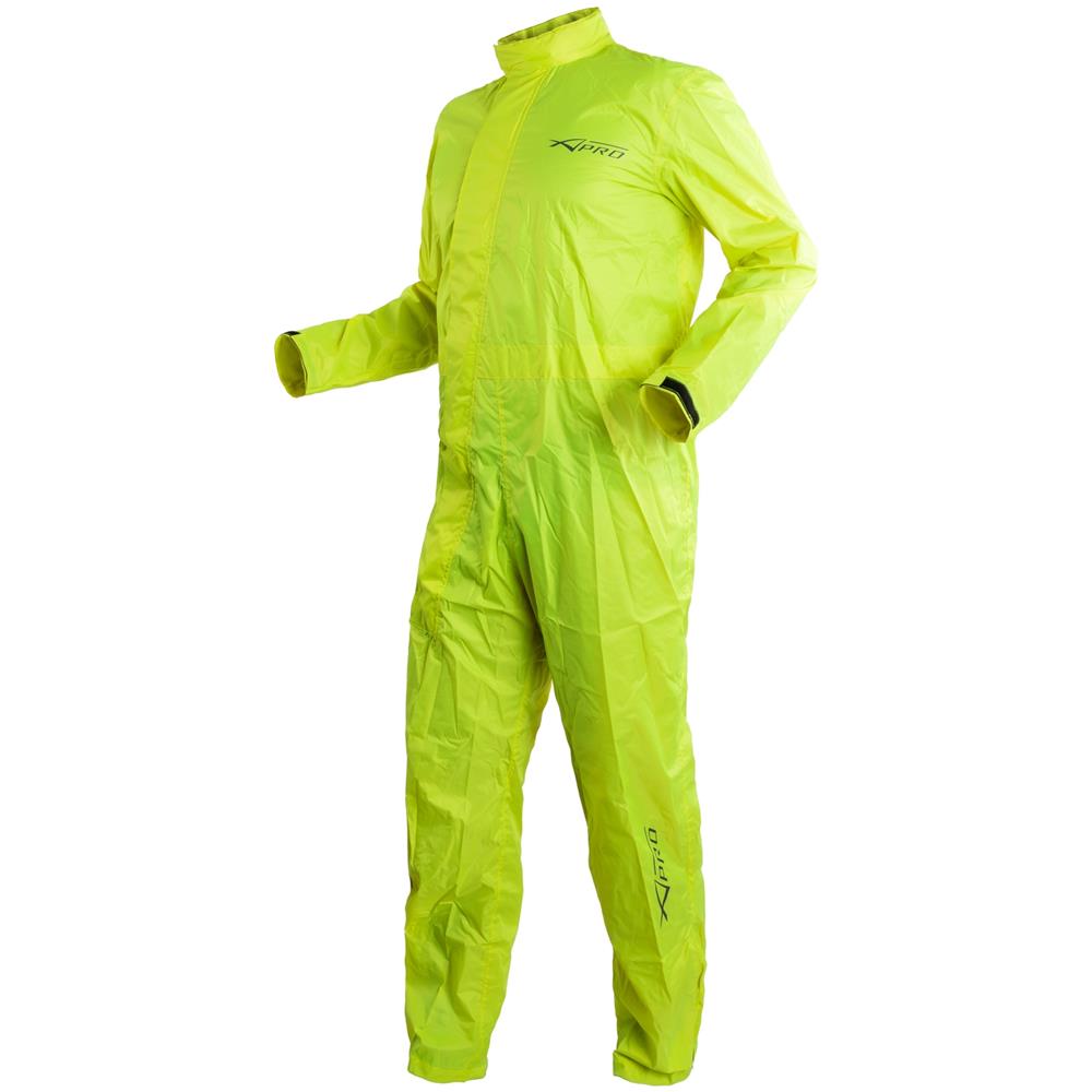 Tuta Impermeabile Moto Intera Anti Pioggia Marsupio Acqua Ripieghevole Fluo 3xl - Foto 2