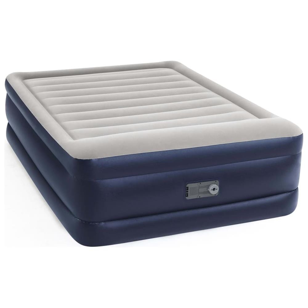 Materasso ad Aria Tritech 2 Persone 203x152x61 cm Blu e Grigio - Foto 1