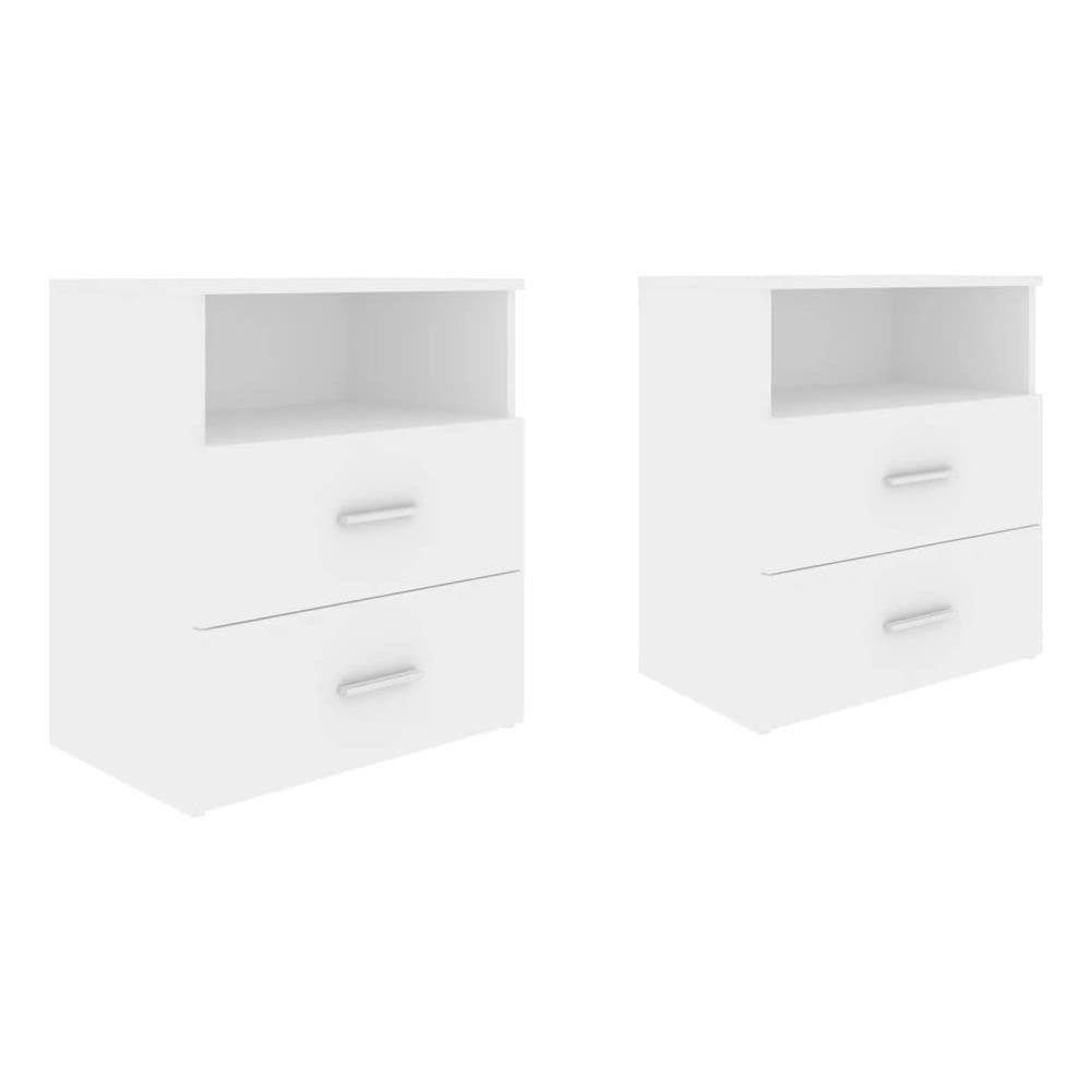 Comodini 2pz Bianchi 50x32x60 cm - Foto 2