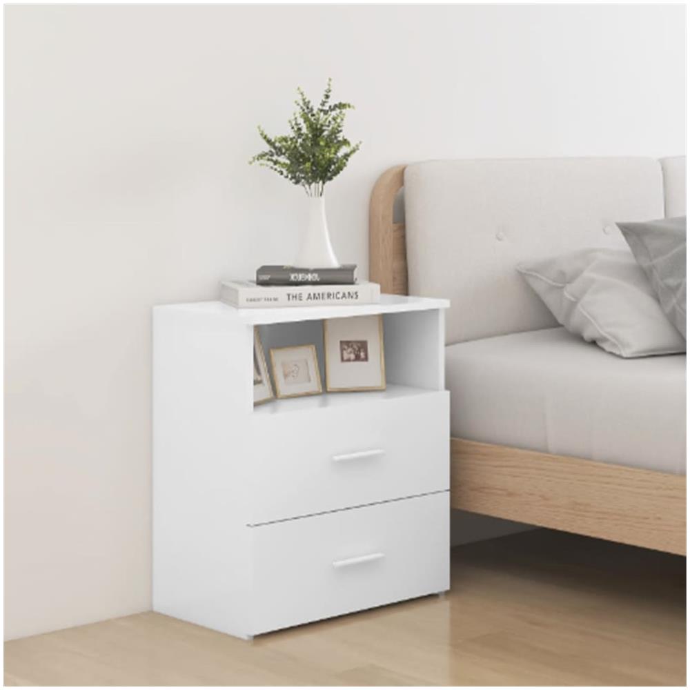 Comodini 2pz Bianchi 50x32x60 cm - Foto 1