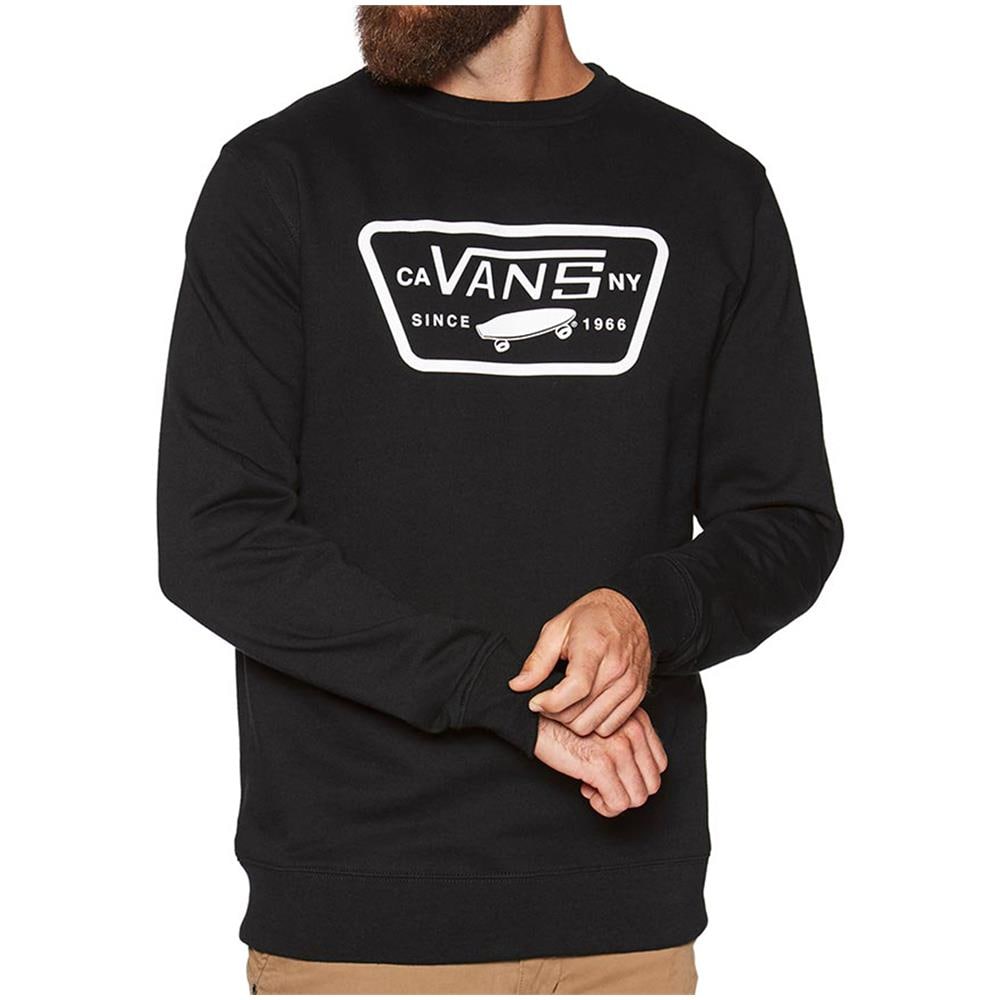 Felpa Da Uomo Girocollo Full Patch Nera Taglia S Codice Vn0a45ciblk - Foto 1