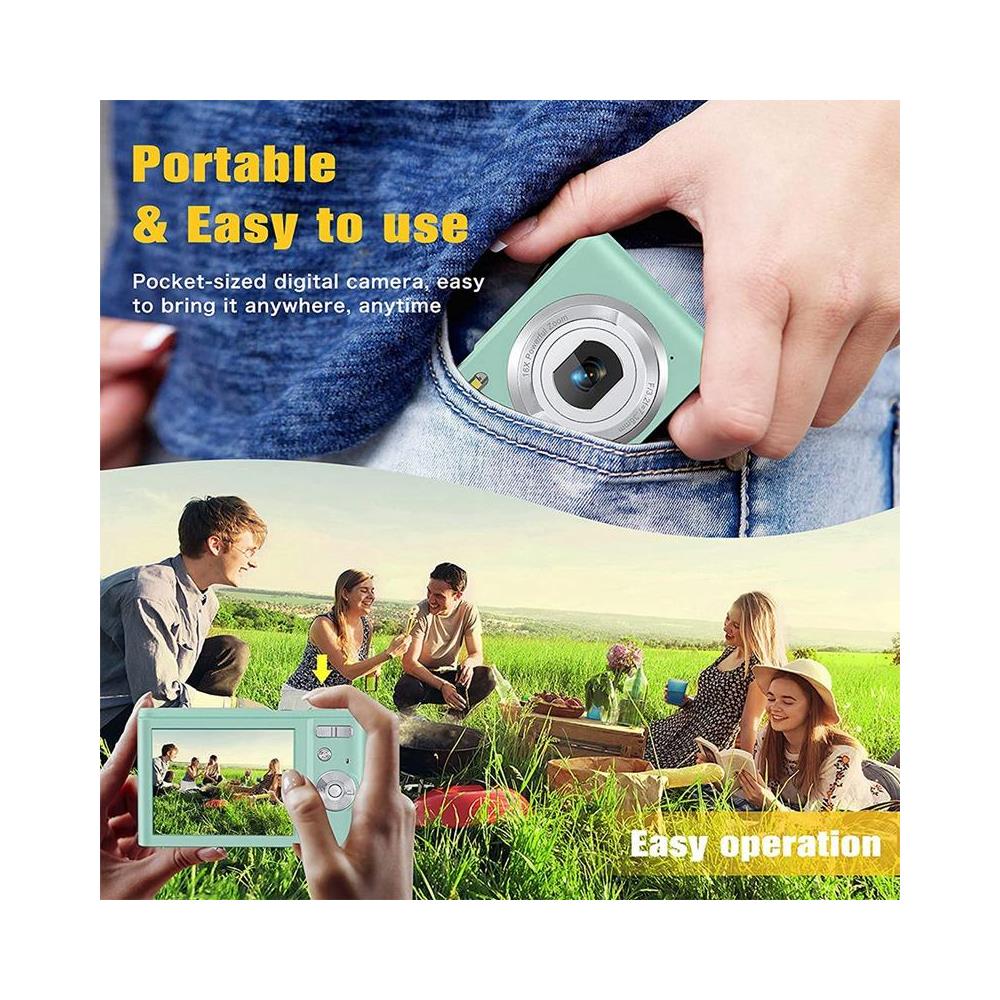 Fotocamera Digitale 1080p 48 Megapixel Zoom 16x Green - Foto 2