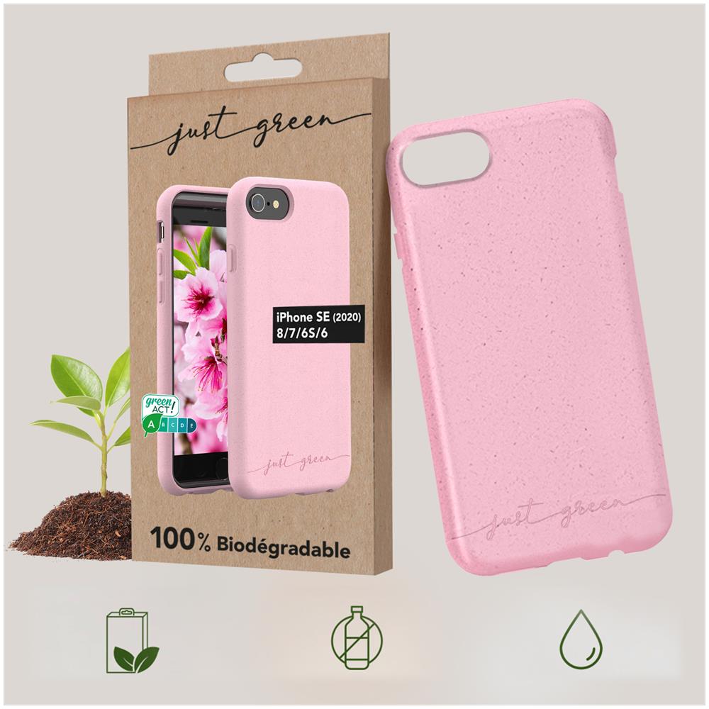 Cover Biodegradabile Per Iphone Se 2022 / 2020, 7 E 8 Rosa - Foto 2