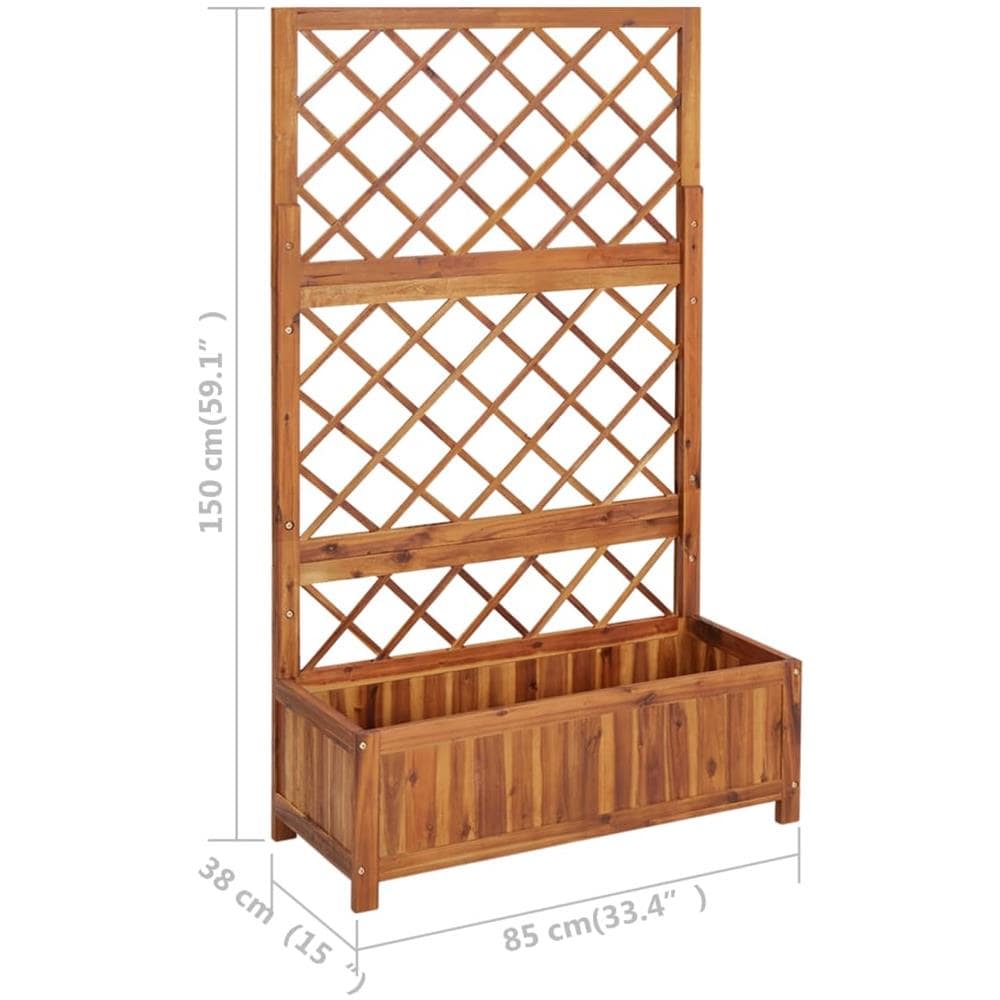 Letto Rialzato Con Graticcio 85x38x150 Cm In Massello Di Acacia - Foto 7