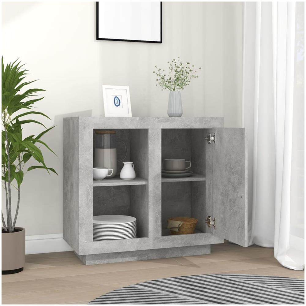 Credenza Grigio Cemento 80x40x75 Cm - Foto 3