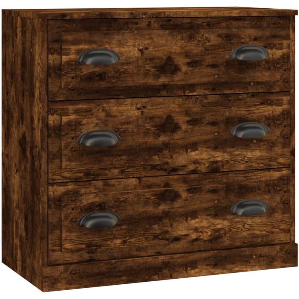 Credenze 2 Pz Rovere Fumo In Legno Multistrato - Foto 3