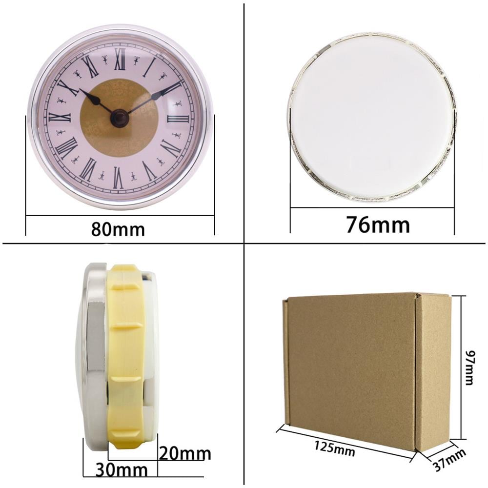 Orologio Al Quarzo Da 80 Mm Mini Orologio Numeri Arabi - Foto 3