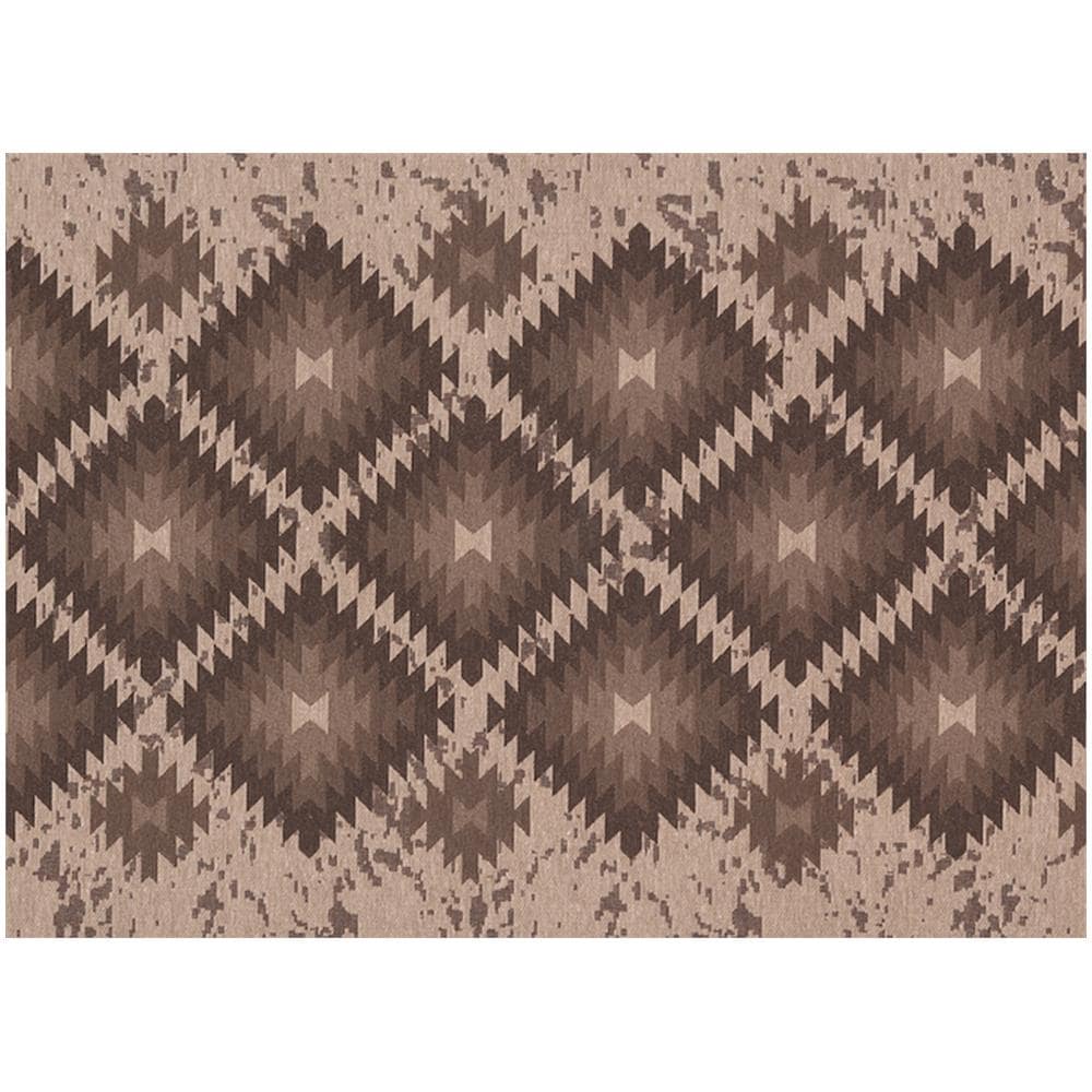 Tappeto Passatoia In Tessuto Jacquard Linea Emozioni Disegno Oasi Fango 57x180 Fango - Foto 2