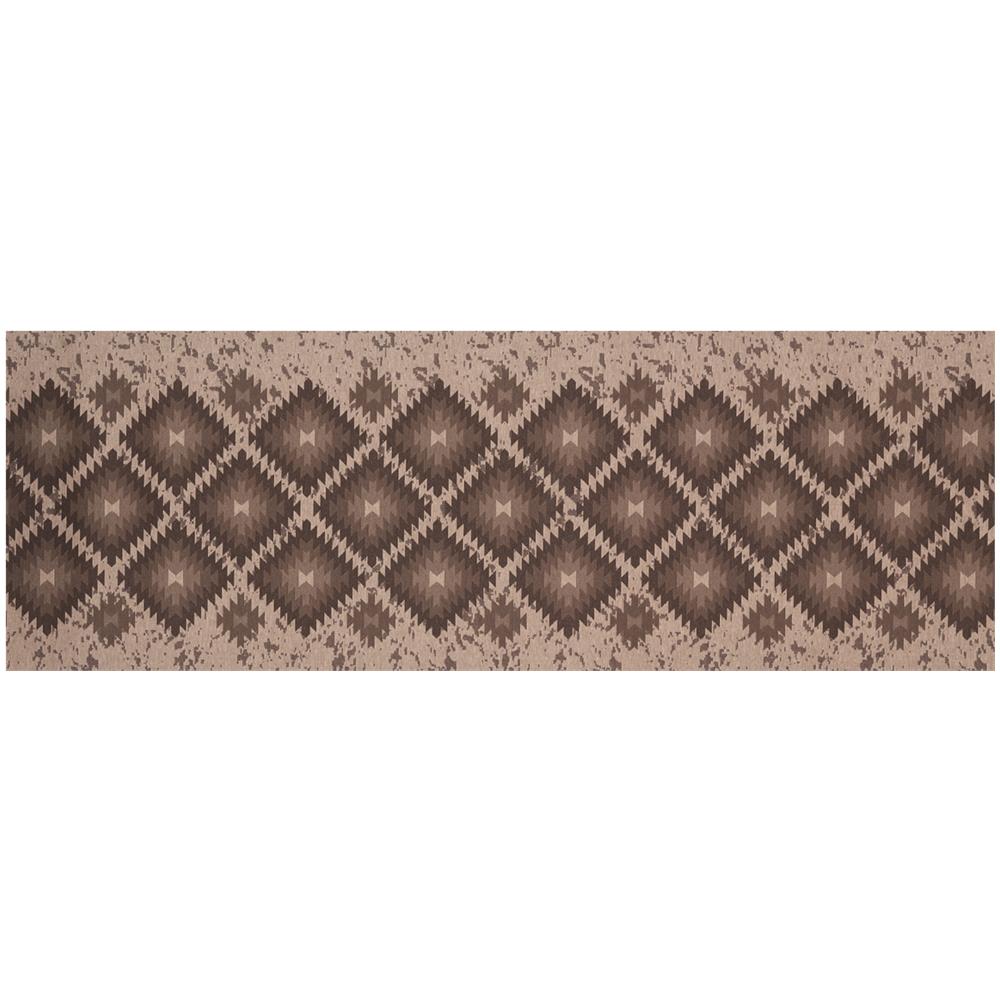 Tappeto Passatoia In Tessuto Jacquard Linea Emozioni Disegno Oasi Fango 57x180 Fango - Foto 1