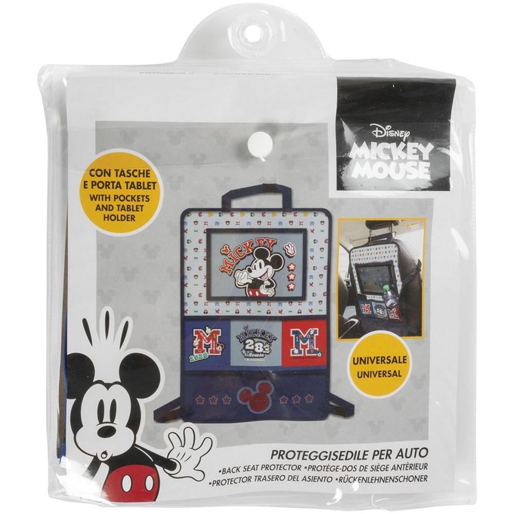 Disney Proteggisedile Portaoggetti Tablet Organizer Auto Per Bambini Di Colore Grigio E Blu Con Il Simpatico Topolino Mickey Mouse - Foto 2