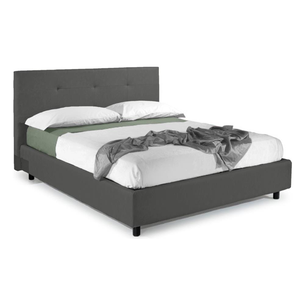 Letto Matrimoniale, Modello Saint Tropez, E Uno Tra I Modelli Piu Apprezzati Per Il Suo Rapporto Prezzo Qualita, Rete A Doghe 180x200 Cm, Compreso Box Contenitore, Rivestimento Giroletto Sfoderabile, Made In Italy - Foto 1