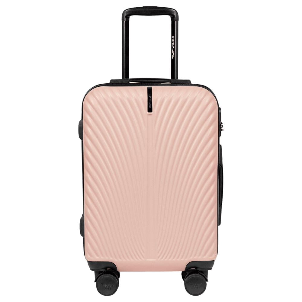 Valigia da cabina Wings Swan 20"" - Rosa, ABS+, 4 ruote, chiusura di sicurezza - Foto 2