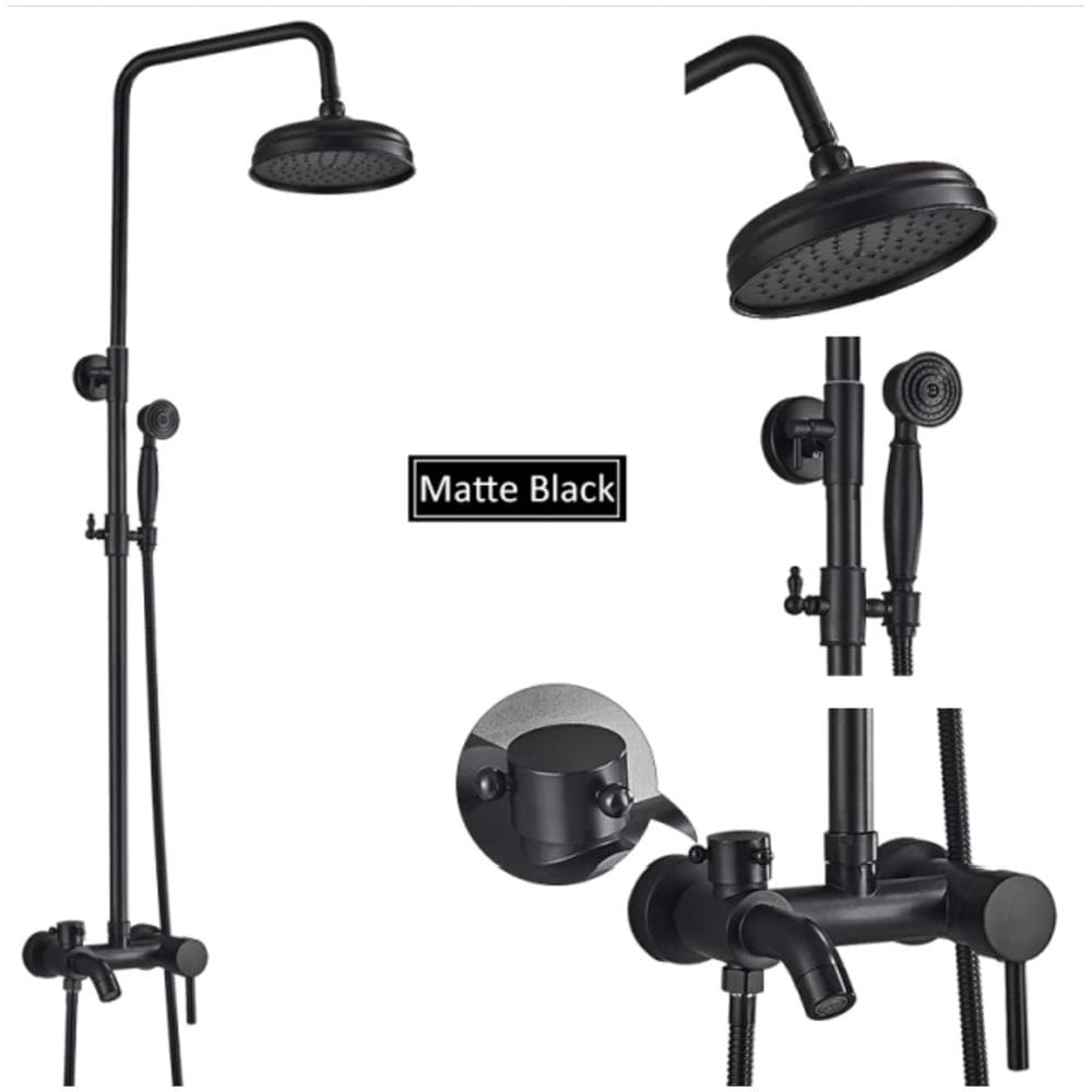 Miscelatore doccia, Blackswan, tipo M68.4.4, modello nero opaco, misura 20 cm - Foto 4