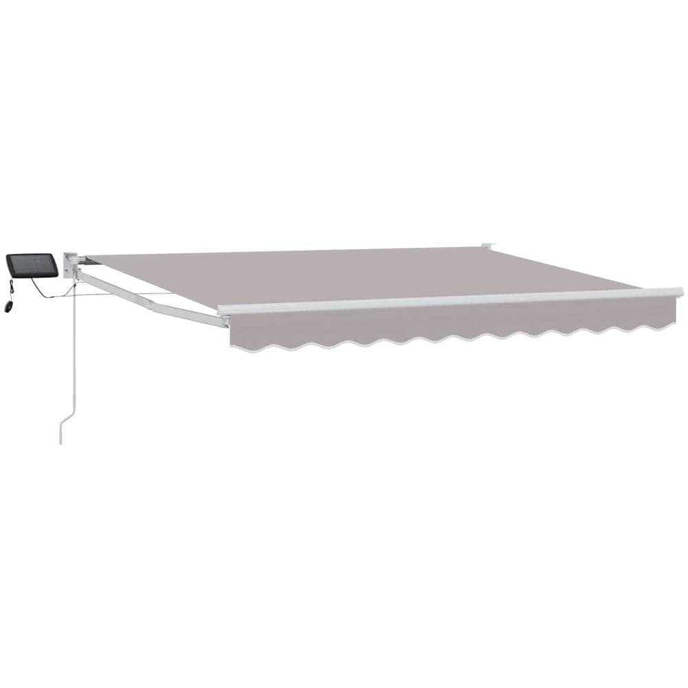 Tenda retrattile manuale con LED Grigio chiaro 3 x 2,5 m - Foto 1