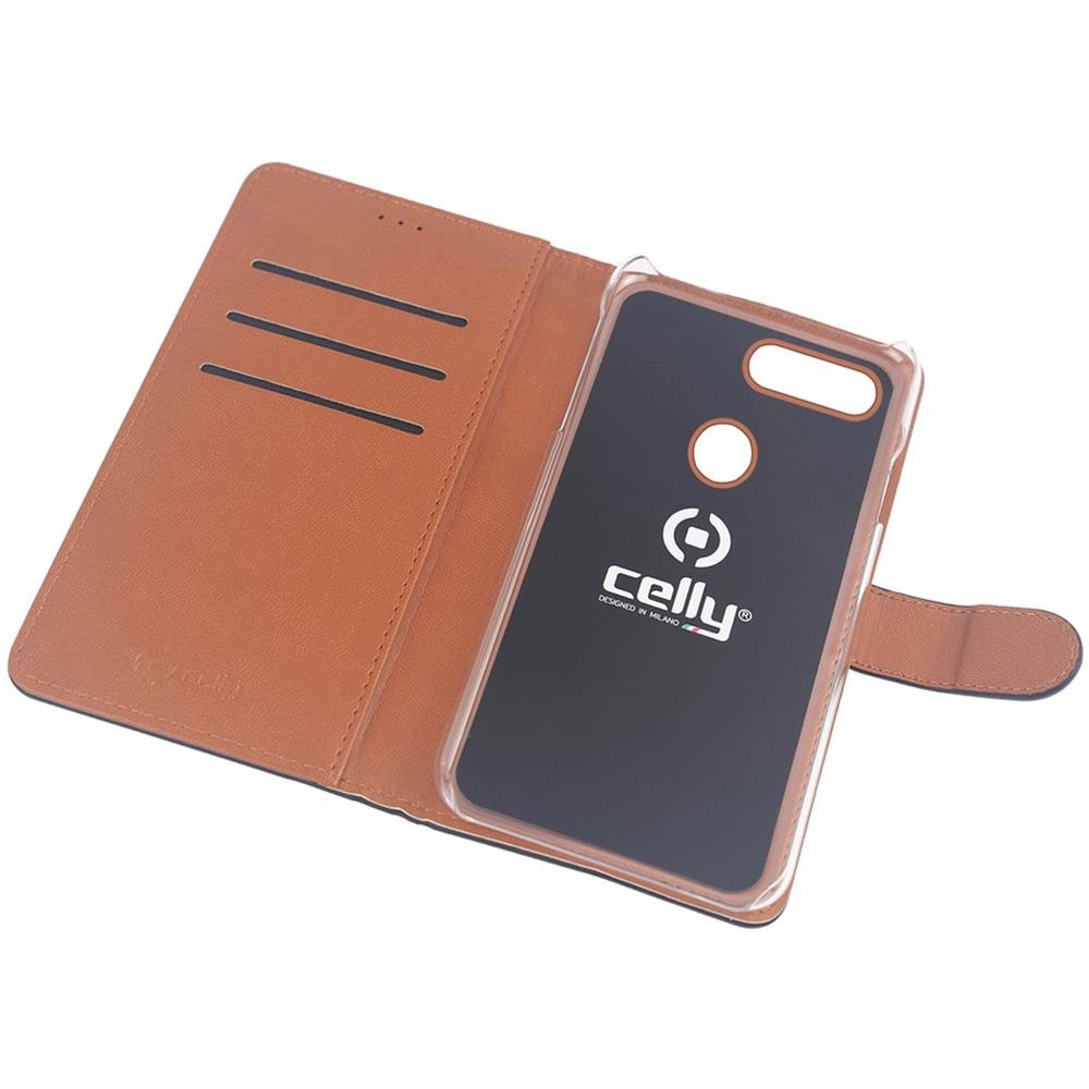 Flip Cover Custodia Wally per Y9 2018 colore Nero - Foto 5